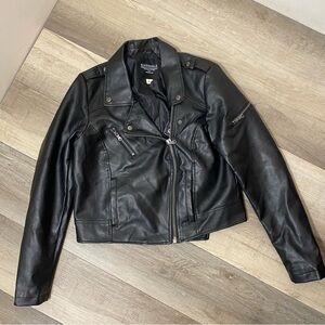 Universal Thread Black Leather Moto Jacket